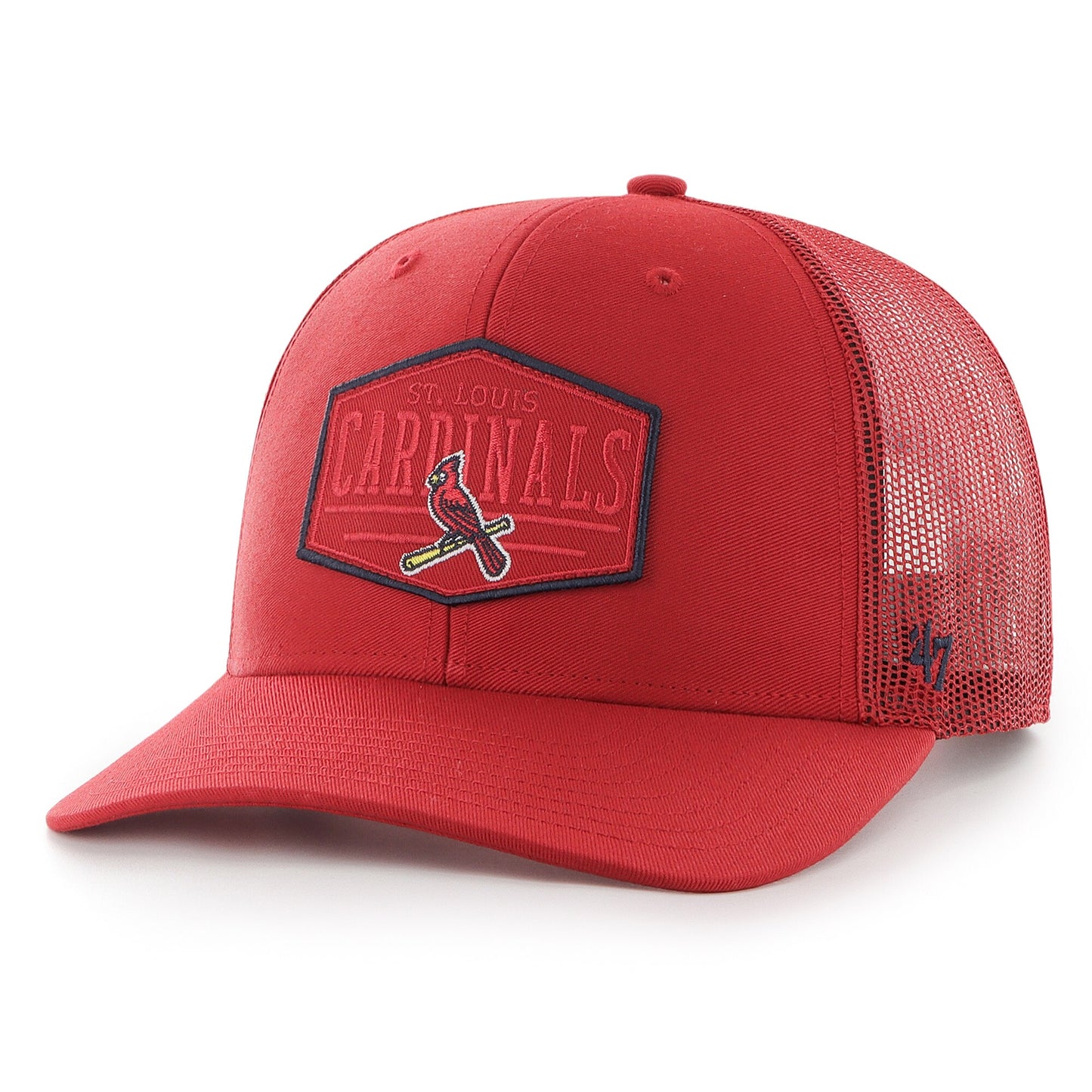 St. Louis Cardinals '47 Ridgeline Tonal Patch Trucker Adjustable Hat - Red