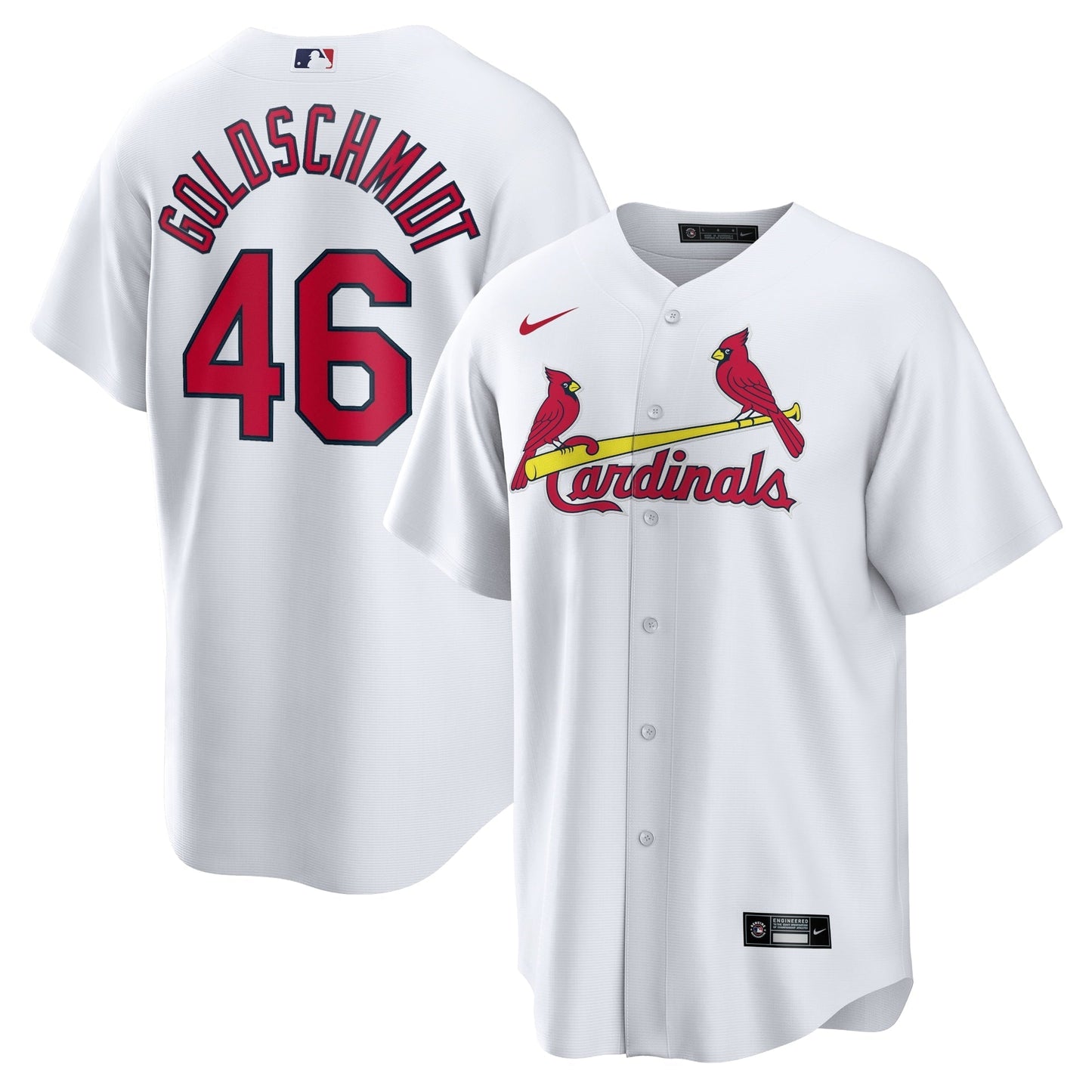 Men's Nike Paul Goldschmidt White St. Louis Cardinals Home Replica Player Name Jersey