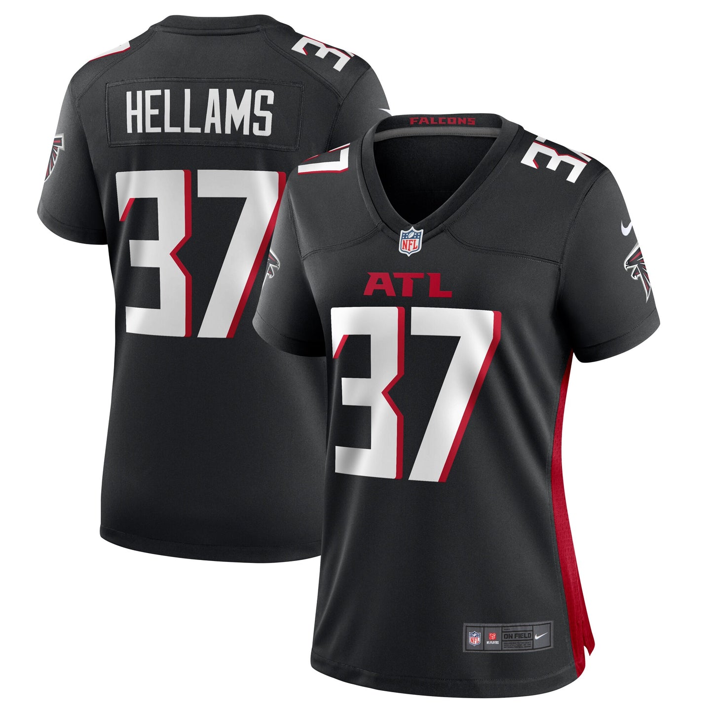 DeMarcco Hellams Atlanta Falcons Nike Women's Team Game Jersey - Black