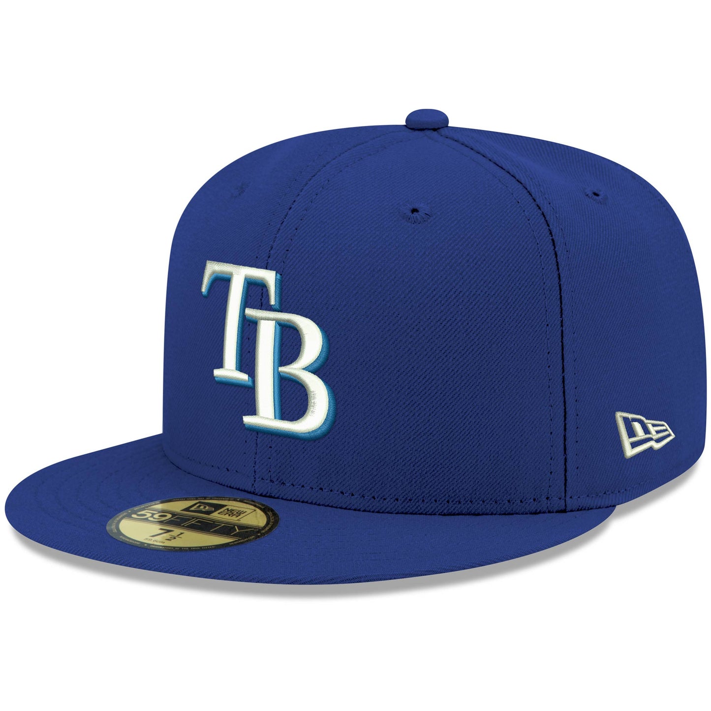 Tampa Bay Rays New Era White Logo 59FIFTY Fitted Hat - Royal