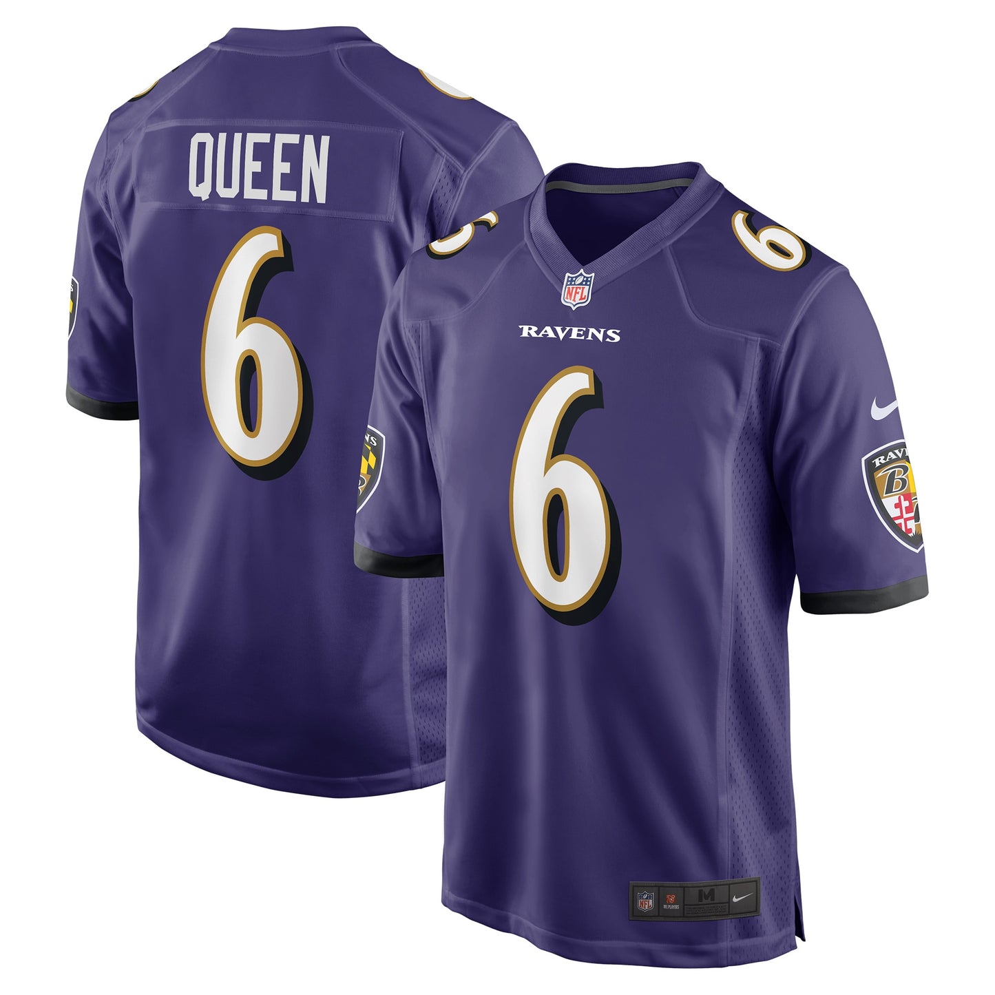 Patrick Queen Baltimore Ravens Nike Game Player Jersey - Purple