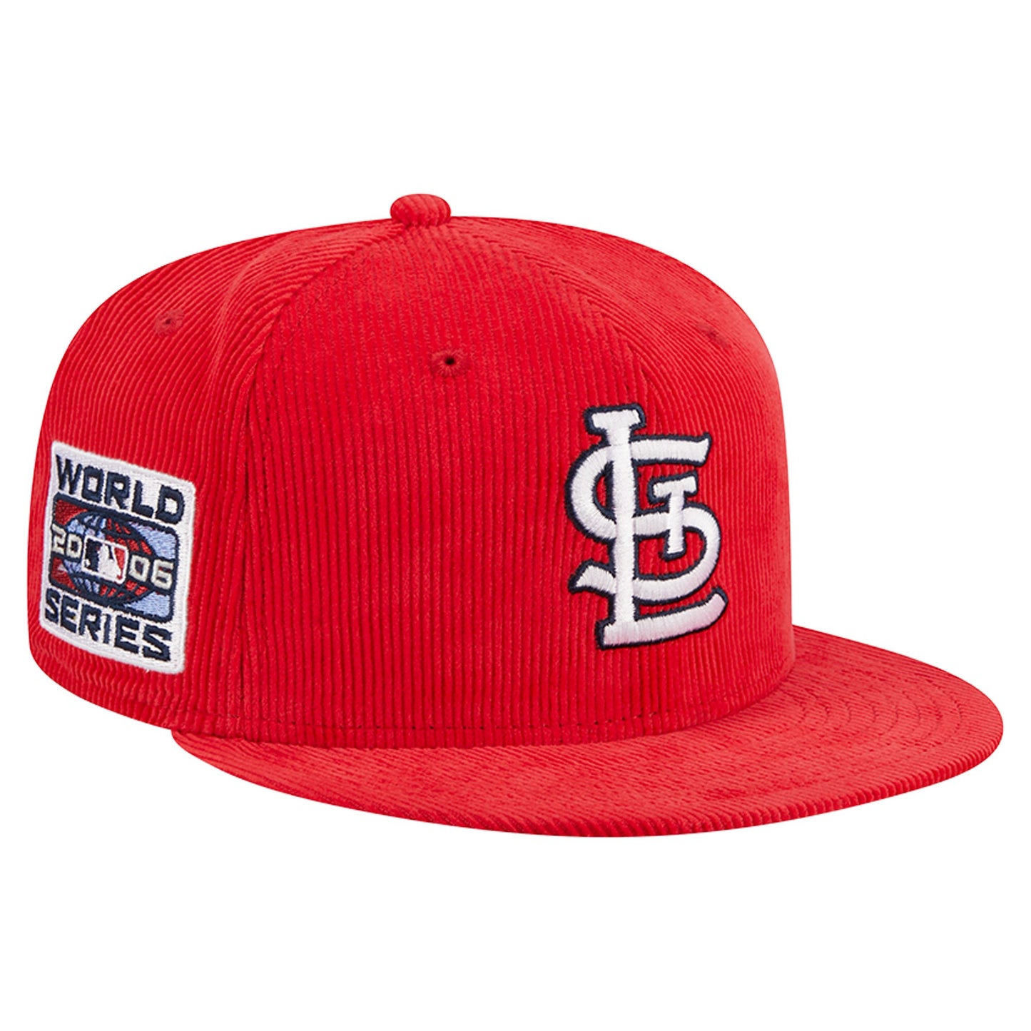 St. Louis Cardinals New Era Throwback Corduroy 59FIFTY Fitted Hat - Red