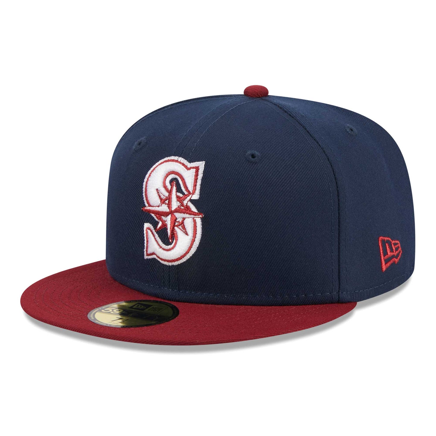 Seattle Mariners New Era Two-Tone Color Pack 59FIFTY Fitted Hat - Navy