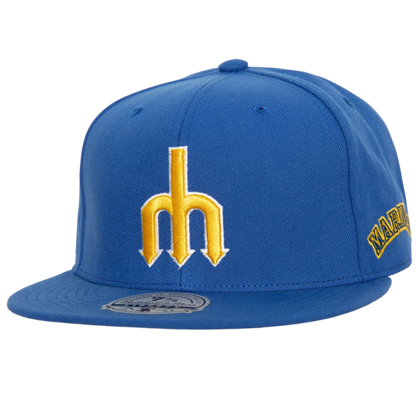 Seattle Mariners Mitchell & Ness Bases Loaded Fitted Hat - Royal/