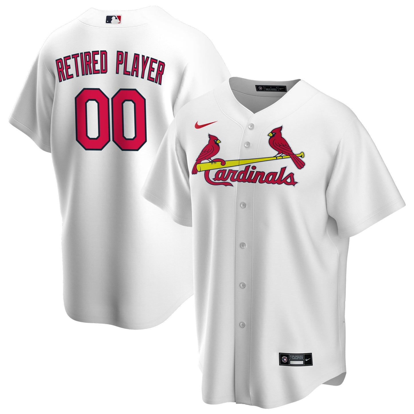 St. Louis Cardinals Nike Home Pick-A-Player Retired Roster Replica Jersey - White