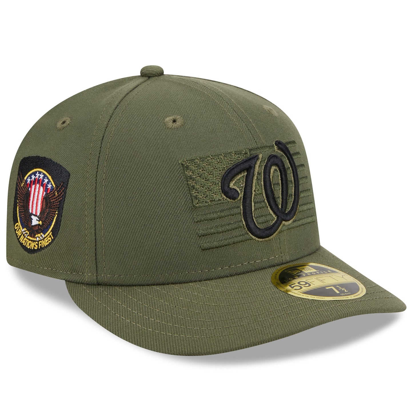 Washington Nationals New Era 2023 Armed Forces Day Low Profile 59FIFTY Fitted Hat - Green