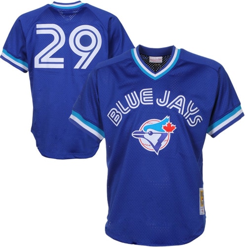 Joe Carter Toronto Blue Jays Mitchell & Ness 1993 Authentic Cooperstown Collection Mesh Batting Practice Jersey - Royal