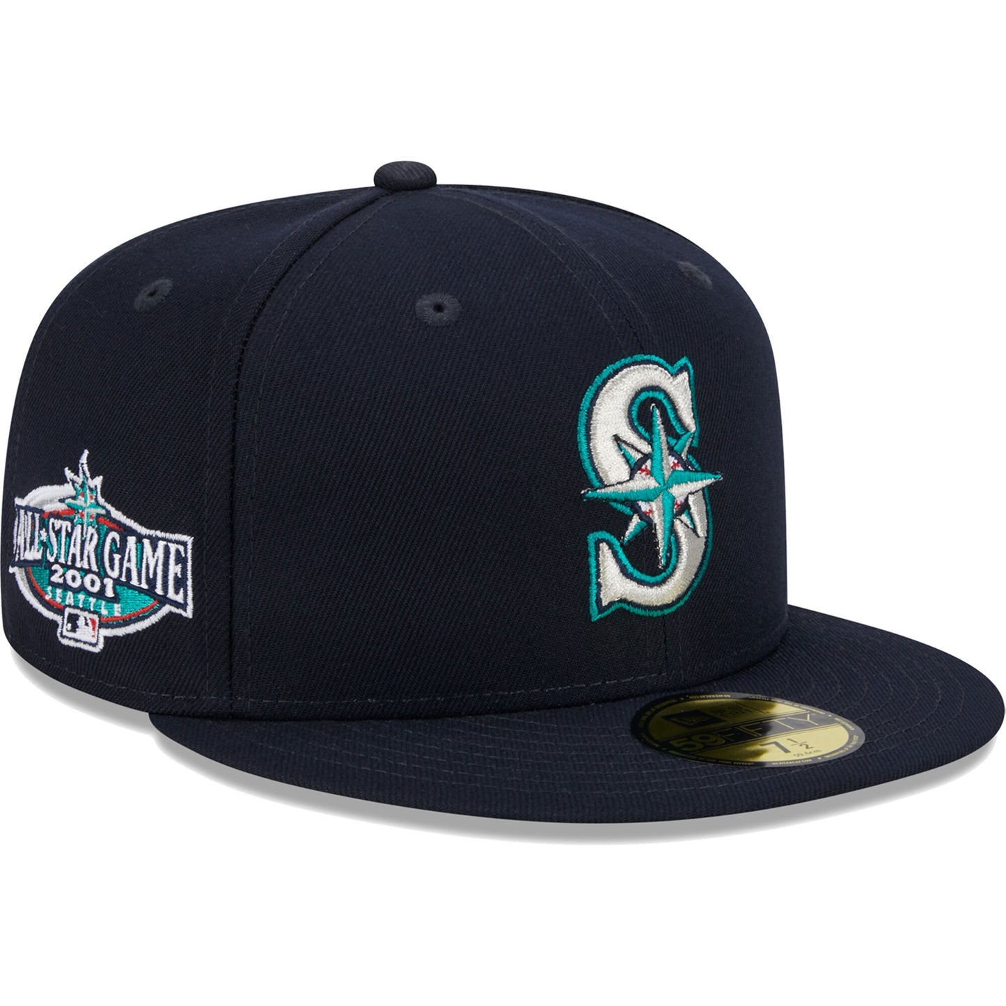 Seattle Mariners New Era 2001 MLB All-Star Game Team Color 59FIFTY Fitted Hat - Navy