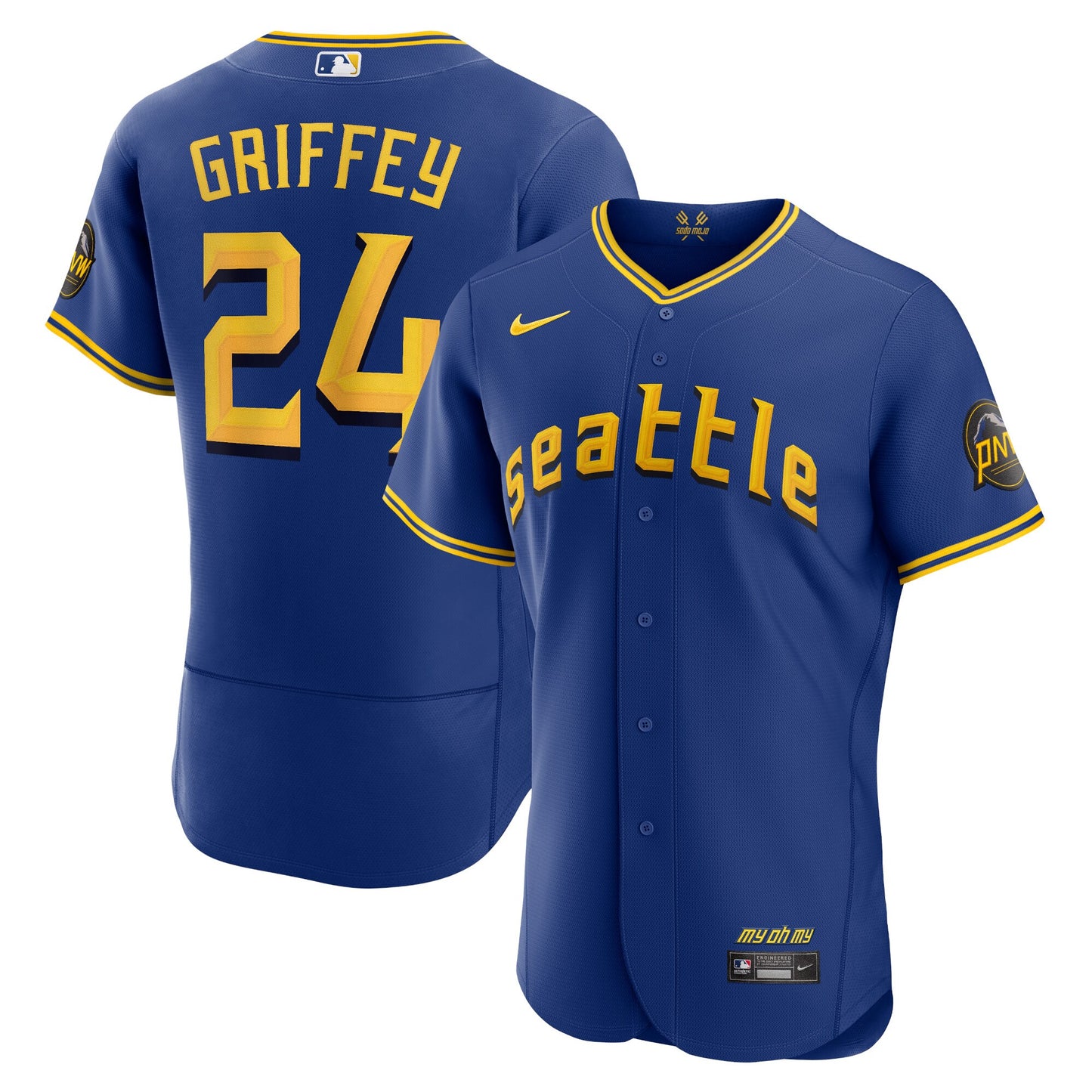Ken Griffey Jr. Seattle Mariners Nike 2023 City Connect Authentic Player Jersey - Royal