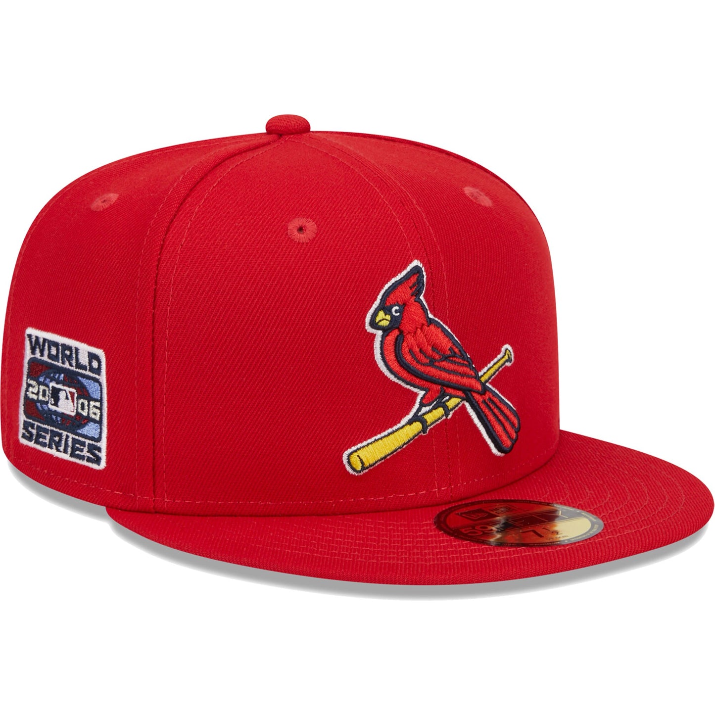 St. Louis Cardinals New Era Alternate Logo 2006 World Series Team Color 59FIFTY Fitted Hat - Red