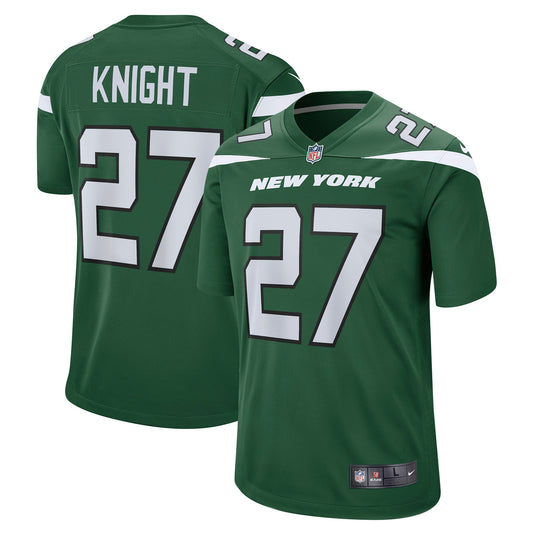 Zonovan Knight New York Jets Nike Game Player Jersey - Gotham Green