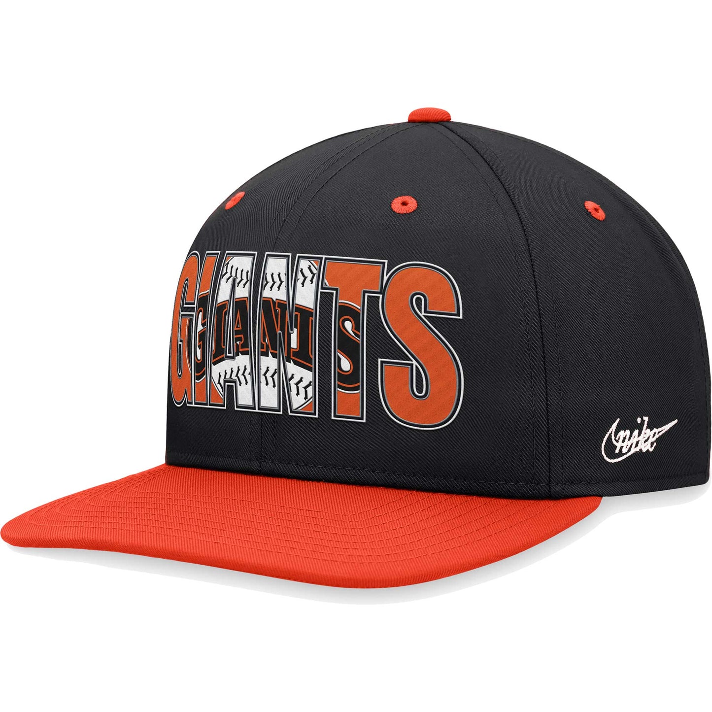 San Francisco Giants Nike Cooperstown Collection Pro Snapback Hat - Black