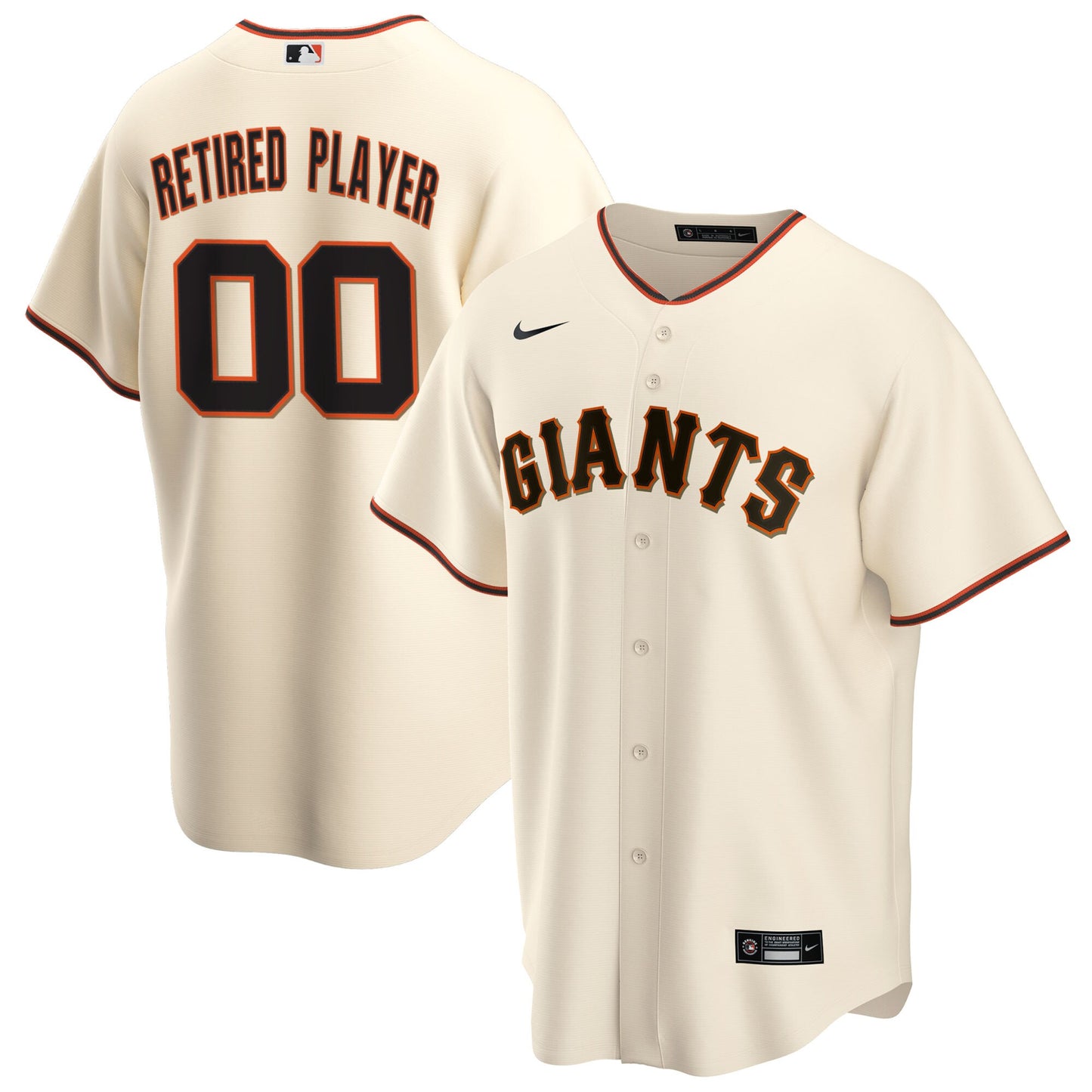 San Francisco Giants Nike Home Pick-A-Player Retired Roster Replica Jersey - Cream