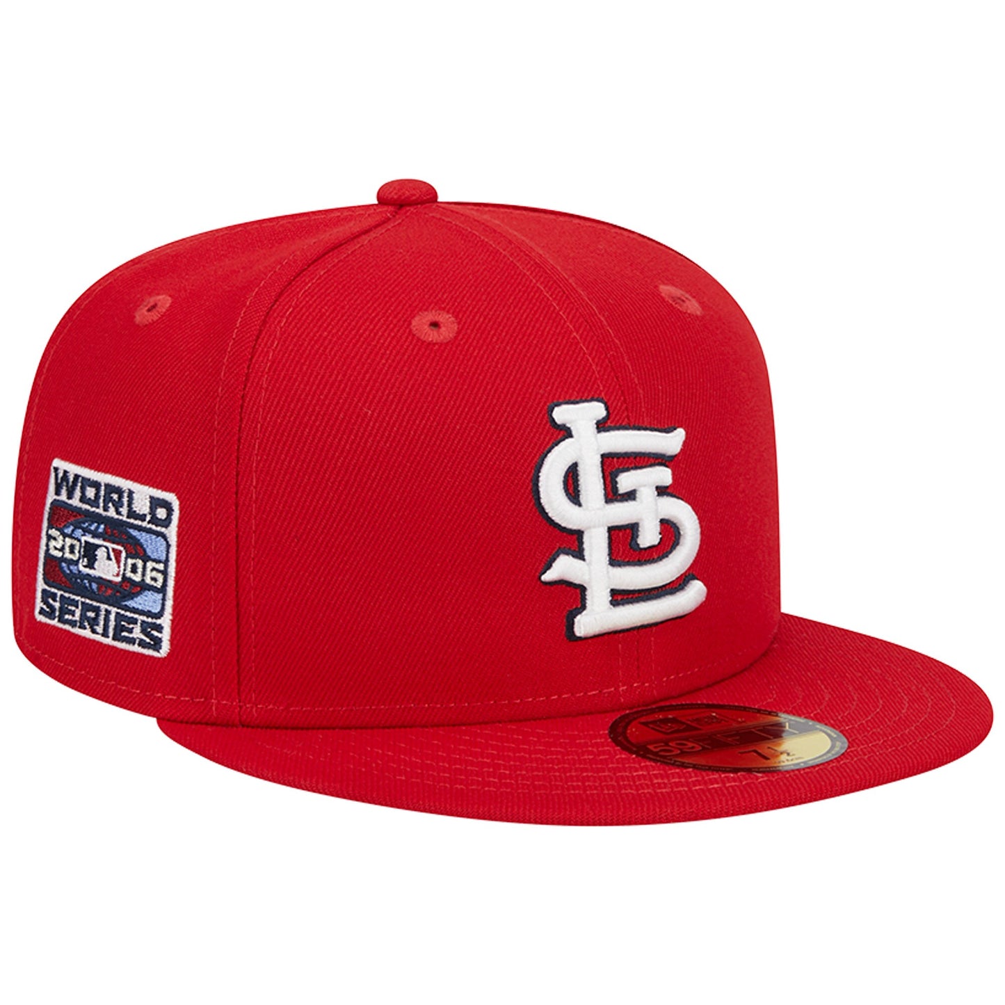 St. Louis Cardinals New Era 2006 World Series Team Color 59FIFTY Fitted Hat - Red